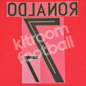 Original Player Issue World Cup 2018 Portugal Home Name Number Set #7 RONALDO - Image 3