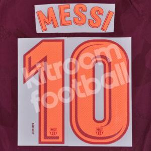 2017-18 Barcelona Third #10 MESSI Name Number Set Repro