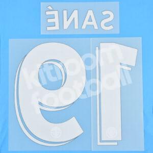 Original Player Issue 2016-17 Manchester City Home Name Number Set #19 SANÉ Cup - Image 3