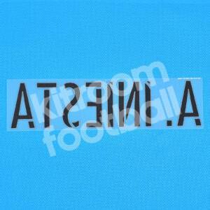 Original Player Issue 2015-16 Barcelona Third Name Block #8 A. INIESTA Avery - Image 3