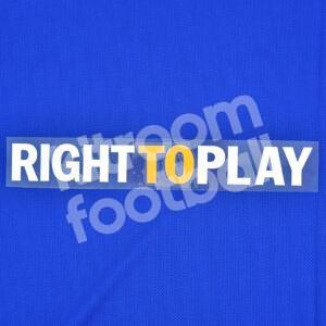 2011-12 Chelsea Home Right To Play Sponsor Patch Repro