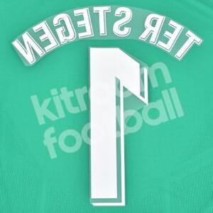 Official Stadium 2019-20 Barcelona Goalkeeper Name Nuber Set #1 TER STEGEN La Liga - Image 3