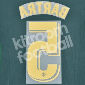Original Player Issue 2018-19 Betis Name Number Set #5 BARTRA - Image 3