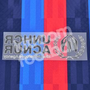 2022-23 Original Player Issue Barcelona Sponsor Patch UNHCR ACNUR Home - Image 3