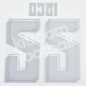 Original Player Issue 2015-16 Real Madrid Home Name Number Set #22 ISCO - Image 3