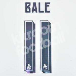 Original Player Issue 2015-16 Real Madrid Home Name Number Set #11 BALE