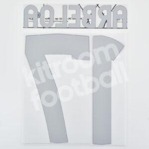 Original Player Issue 2012-13 Real Madrid Home Name Number Set #17 ARBELOA - Image 3