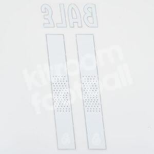 Original Player Issue 2018-19 Real Madrid Home Name Number Set #11 BALE - Image 3