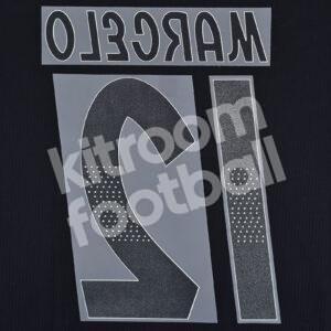 Original Player Issue 2018-19 Real Madrid Away Name Number Set #12 MARCELO - Image 3