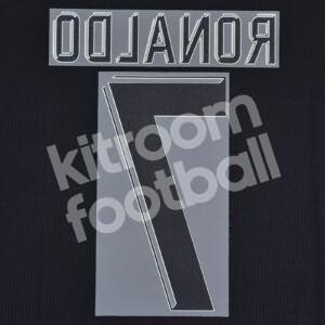 Original Player Issue 2017-18 Real Madrid Away Name Number Set #7 RONALDO - Image 3