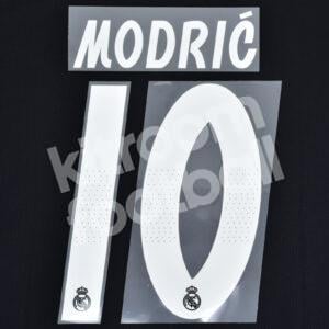 Original Player Issue 2018-19 Real Madrid Away Name Number Set #10 MODRIC - Image 1