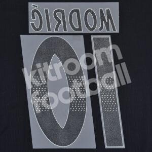 Original Player Issue 2018-19 Real Madrid Away Name Number Set #10 MODRIC - Image 3