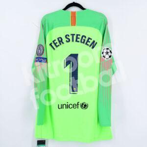 2018-19 Barcelona Goalkeeper Shirt #1 TER STEGEN XL Green Champions League