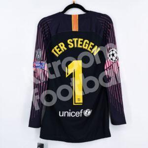 2018-19 Barcelona Goalkeeper Shirt #1 TER STEGEN M Black Champions League - Image 1
