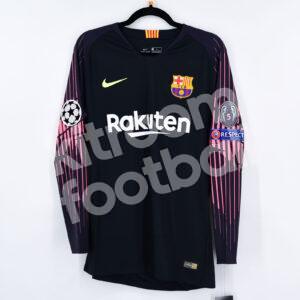 2018-19 Barcelona Goalkeeper Shirt #1 TER STEGEN M Black Champions League - Image 3