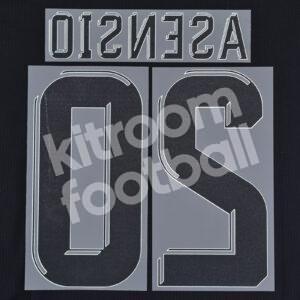 Original Player Issue 2017-18 Real Madrid Away Name Number Set #20 ASENSIO - Image 3