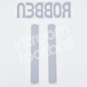 Original Player Issue 2008-09 Real Madrid Home Name Number Set #11 ROBBEN - Image 3