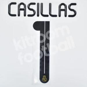 Original Player Issue 2011-12 Real Madrid Goalkeeper Name Number Set #1 CASILLAS (EXPIRED)