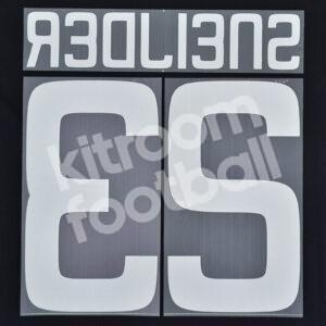 Original Player Issue 2008-09 Real Madrid Away Name Number Set #23 SNEIJDER - Image 3