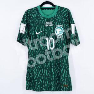 World Cup 2022 Arabia Saudi KSA Away Player Issue Shirt #10 SALEM (M) vs Argentina - Image 3