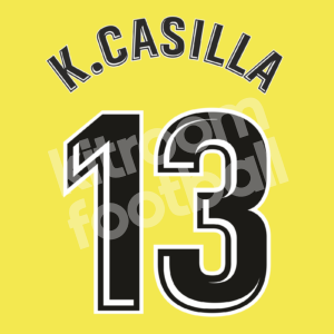 2017-18 Real Madrid Goalkeeper Name Number Set #13 KIKO CASILLA Repro La Liga