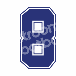 1988-92 Real Madrid Home Name Number Set #8 Michel Repro