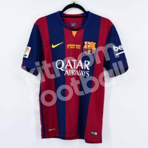 Official 2014-15 Barcelona Home Shirt #9 SUAREZ (S) Good Gracies Xavi - Image 3