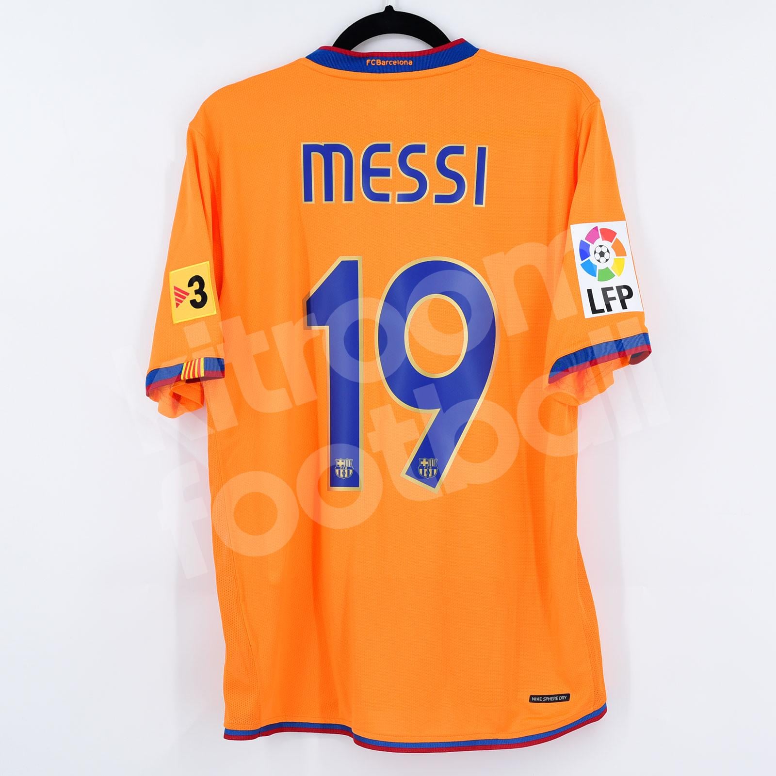 Official 2007-08 Barcelona Third Shirt #19 MESSI (Excellent) M La