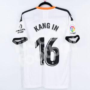Official 2019-20 Valencia Home Shirt #16 KANG IN (M) La Liga - Image 1