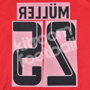2021-23 Bayern Munich Home Name Number Set #25 MÜLLER Repro - Image 3