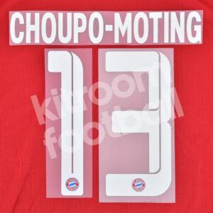 2021-23 Bayern Munich Home Name Number Set #13 CHOUPO-MOTING Repro