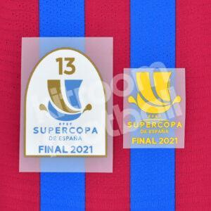 Supercopa 2021 Barcelona Home Patch Repro