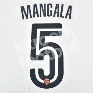 Original Player Issue 2016-17 Valencia CF Home Name Set #5 MANGALA (Sipesa)