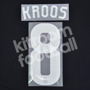 Original Player Issue 2014-15 Real Madrid Away Name Number Set #8 KROOS
