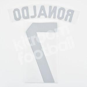 Original Player Issue 2014-15 Real Madrid Home Name Number Set #7 RONALDO Sporting ID - Image 3