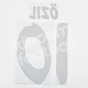 Original Player Issue 2013-14 Real Madrid Home Name Number Set #10 ÖZIL Sporting ID - Image 3