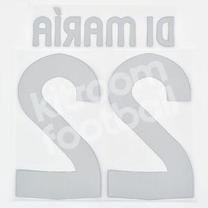 Original Player Issue 2012-13 Real Madrid Home Name Number Set #22 DI MARÍA Sporting ID - Image 3