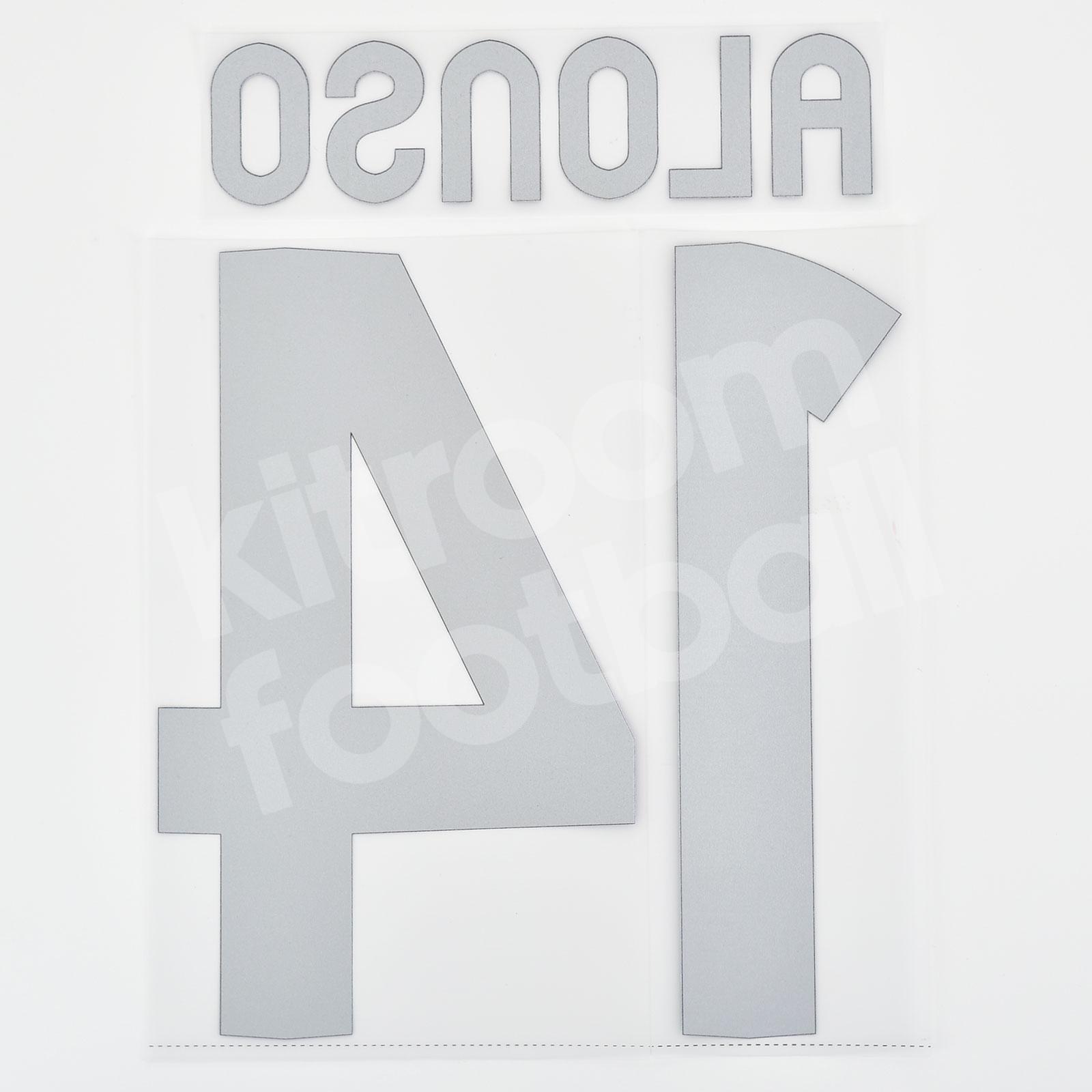 Original Player Issue 2012-13 Real Madrid Home Name Number Set #14