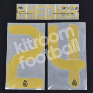 *EXPIRED* Original Player Issue 2011-12 Real Madrid Home Name Number Set #24 KHEDIRA