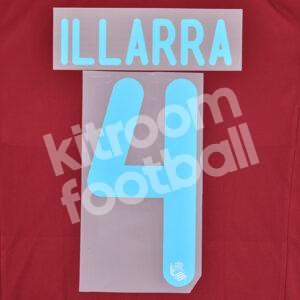 Original 2015-16 Real Sociedad Player Issue Away Name Set #4 ILLARRA