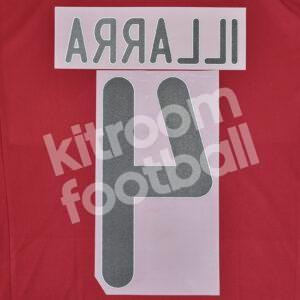 Original 2015-16 Real Sociedad Player Issue Away Name Set #4 ILLARRA - Image 3