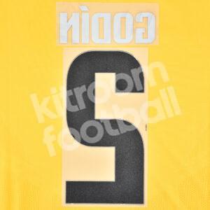Original Player Issue 2013-14 Atletico Madrid Away Name Set #2 GODÍN - Image 3
