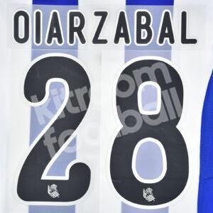 Original Player Issue 2015-16  Real Sociedad Home Name Set #28 OYARZABAL