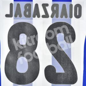 Original Player Issue 2015-16  Real Sociedad Home Name Set #28 OYARZABAL - Image 3