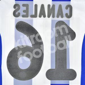 Original Player Issue 2015-16 Real Sociedad Home Name Set #16 CANALES - Image 3