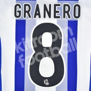 Original Player Issue 2015-16 Real Sociedad Home Name Set #8 GRANERO