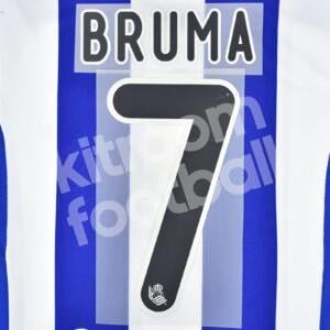 Original Player Issue 2015-16 Real Sociedad Home Name Set #7 BRUMA