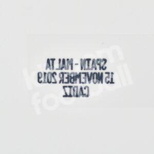 Euro Qualifiers 2019 Spain Match Detail MDT Patch Goalkeeper vs Malta Repro - Image 3