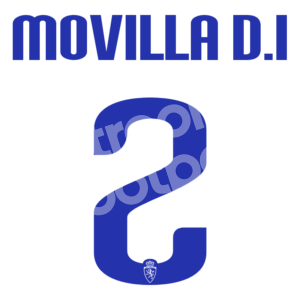 2012-13 Real Zaragoza Home Name & Number Set #2 MOVILLA D.I Repro