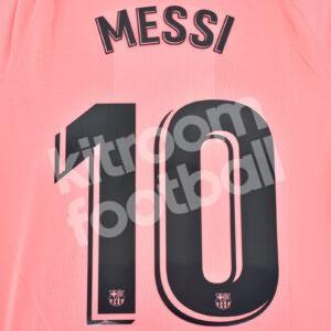 Official 2018-19 Barcelona Third Name Number Set #10 MESSI La Liga Stadium Version